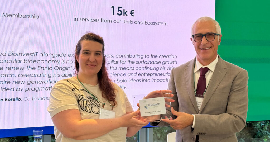 Finale BioInvestIT / bioeconomia circolare / Premio Ennio Ongini / startup / Nantoo